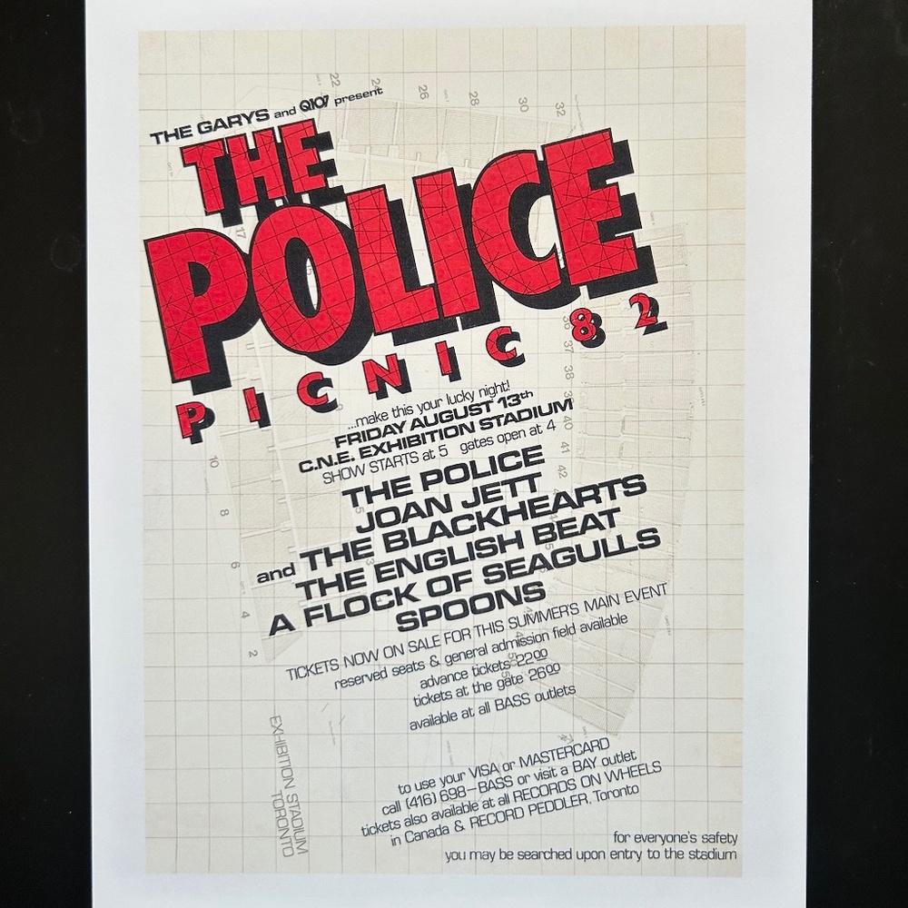 Unframed Retro Concert Print 8.5 x 11"